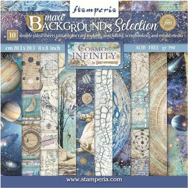 Cosmos Infinity Backgrounds 8x8 papers