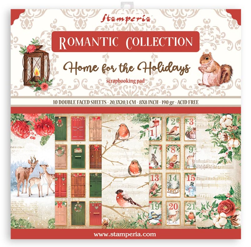 Romantic Home for the Holidays 8x8 papers