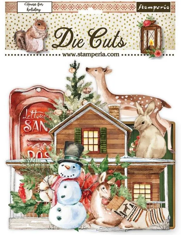 Romantic Home for the Holidays Die-Cuts, 48 pieces
