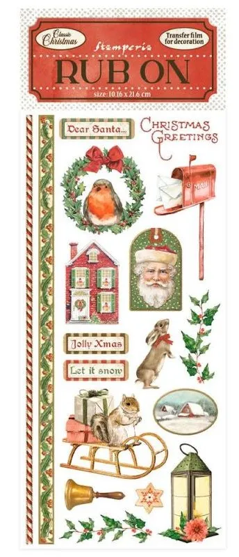 Classic  Christmas Rub-Ons