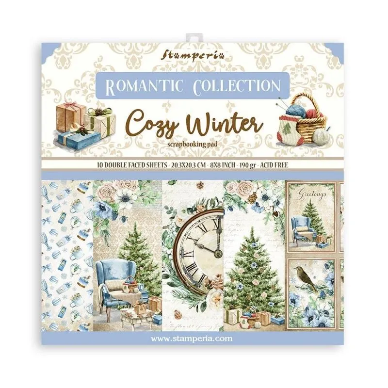 Romantic Cozy Winter 8x8 papers
