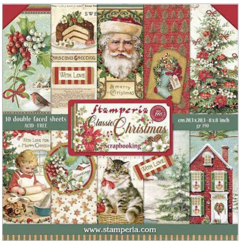 Classic Christmas 8x8 papers