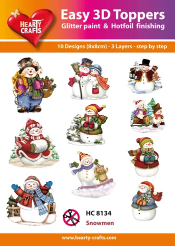 Snowmen 3D Toppers