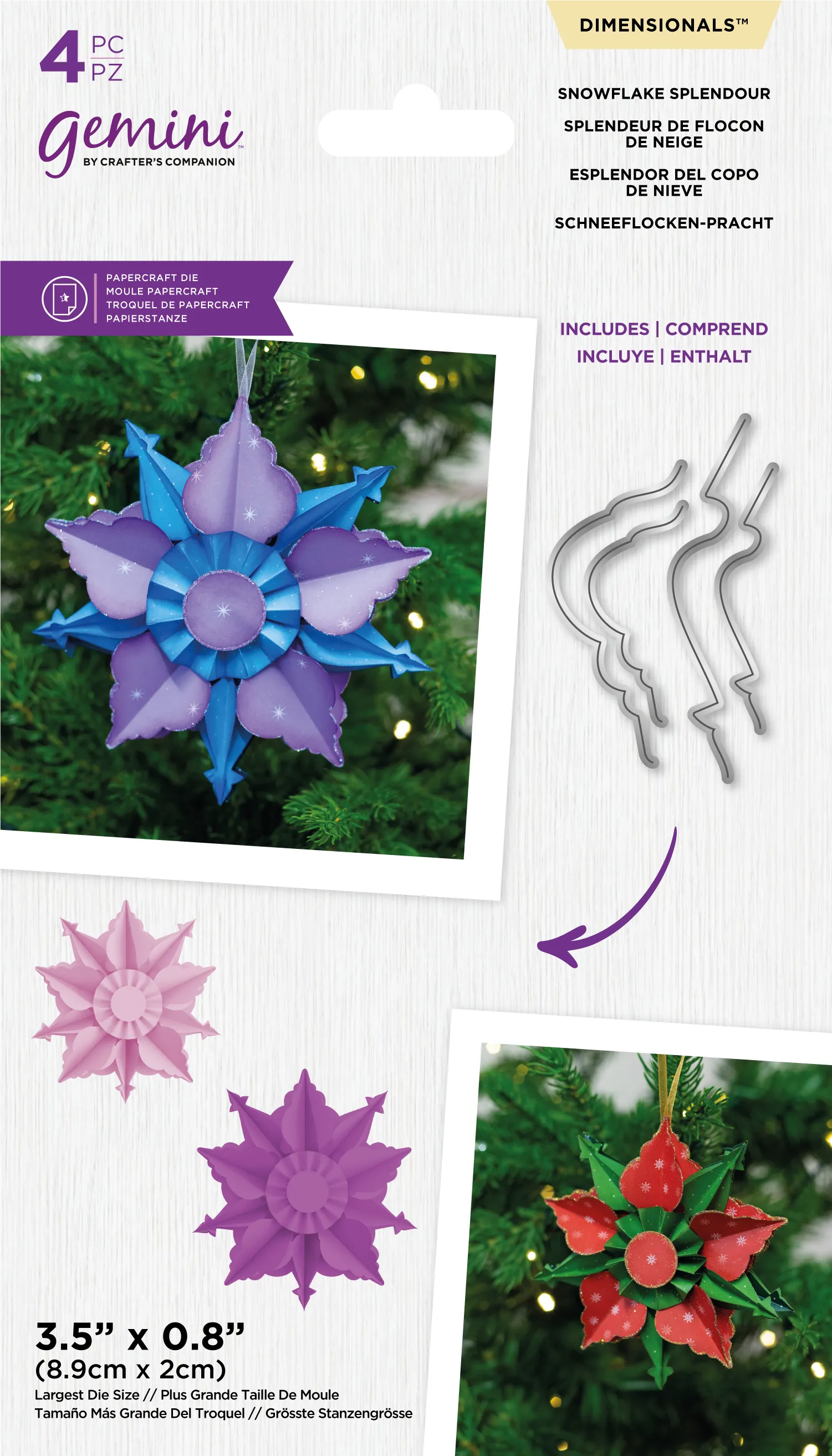 Snowflake Splendour Metal Die - Dimensionals