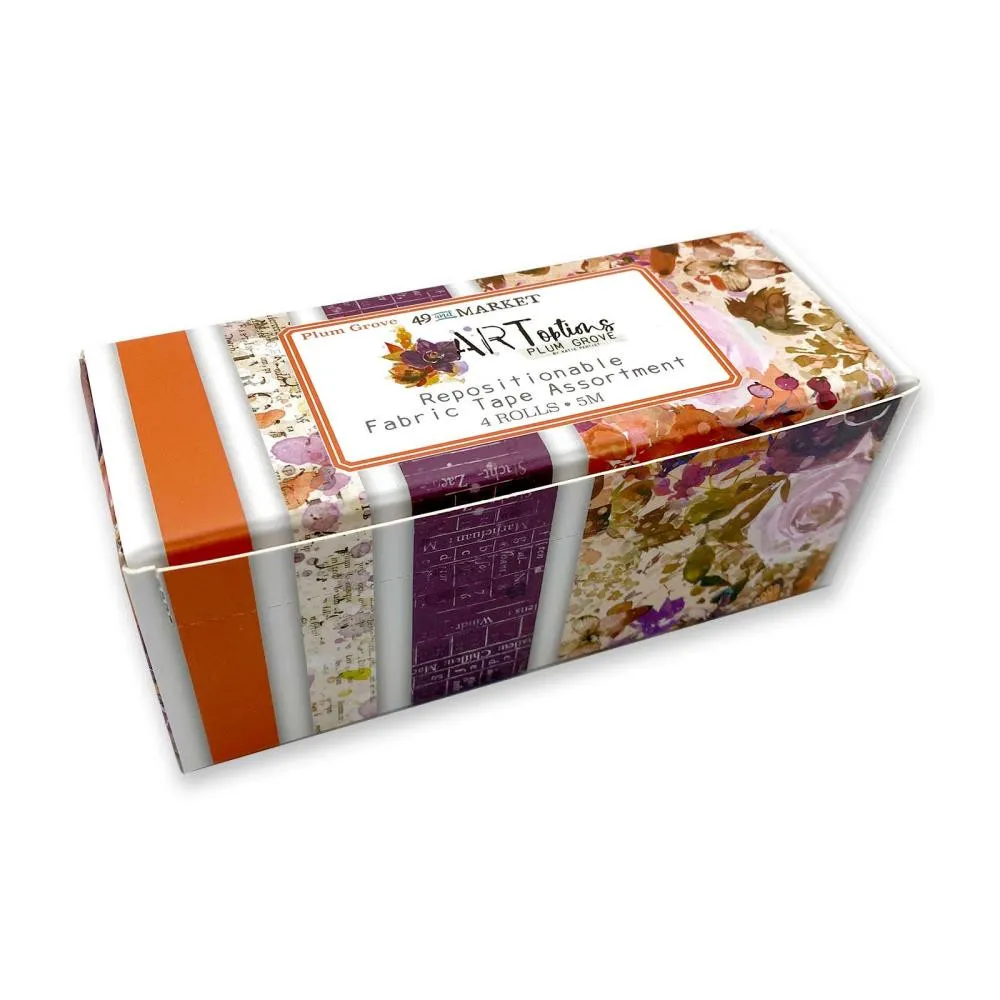 Plum Grove ARToptions Fabric Tape Assortment, 4 rolls