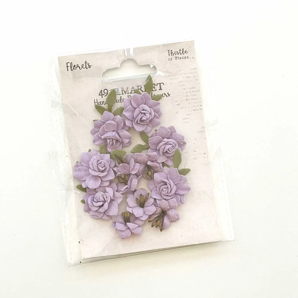 Thistle Florets Paper Flowers