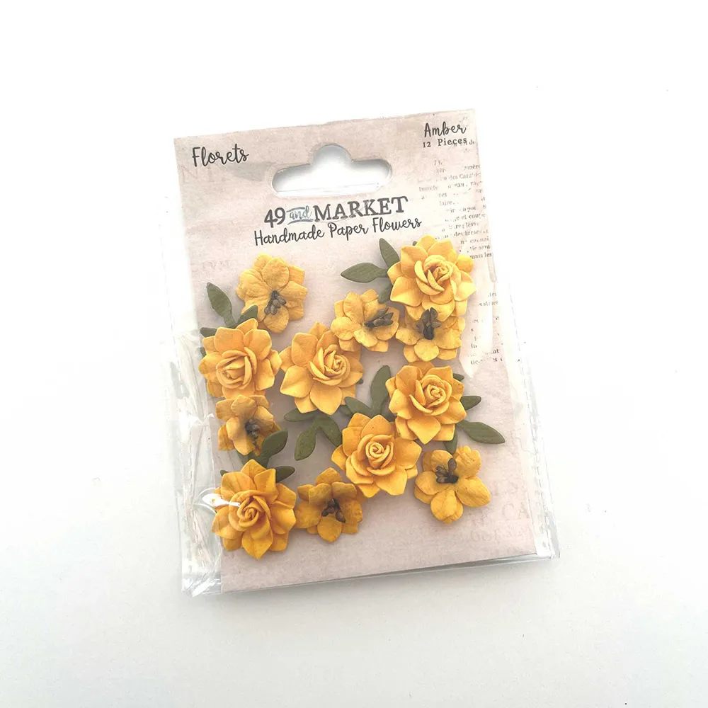 Amber Florets Paper Flowers