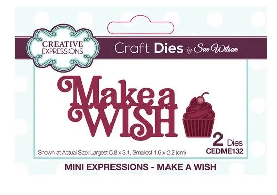 Make A Wish Craft Die  Mini Expressions