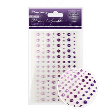 Purple Passion Precious Pearls Diamond Sparkles Gemstones