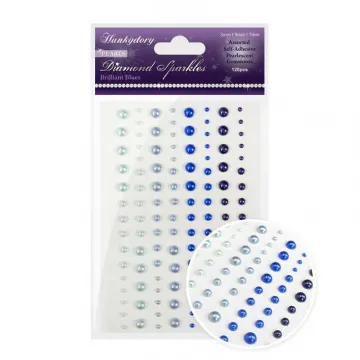Diamond Sparkles Gemstones - Precious Pearls - Brilliant Blues