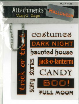 Halloween Vinyl Tags