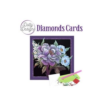 Purple Peony Diamond Card