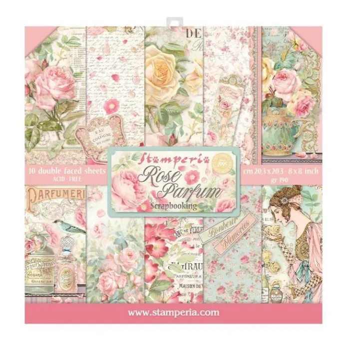 Rose Parfum 8x8 Papers