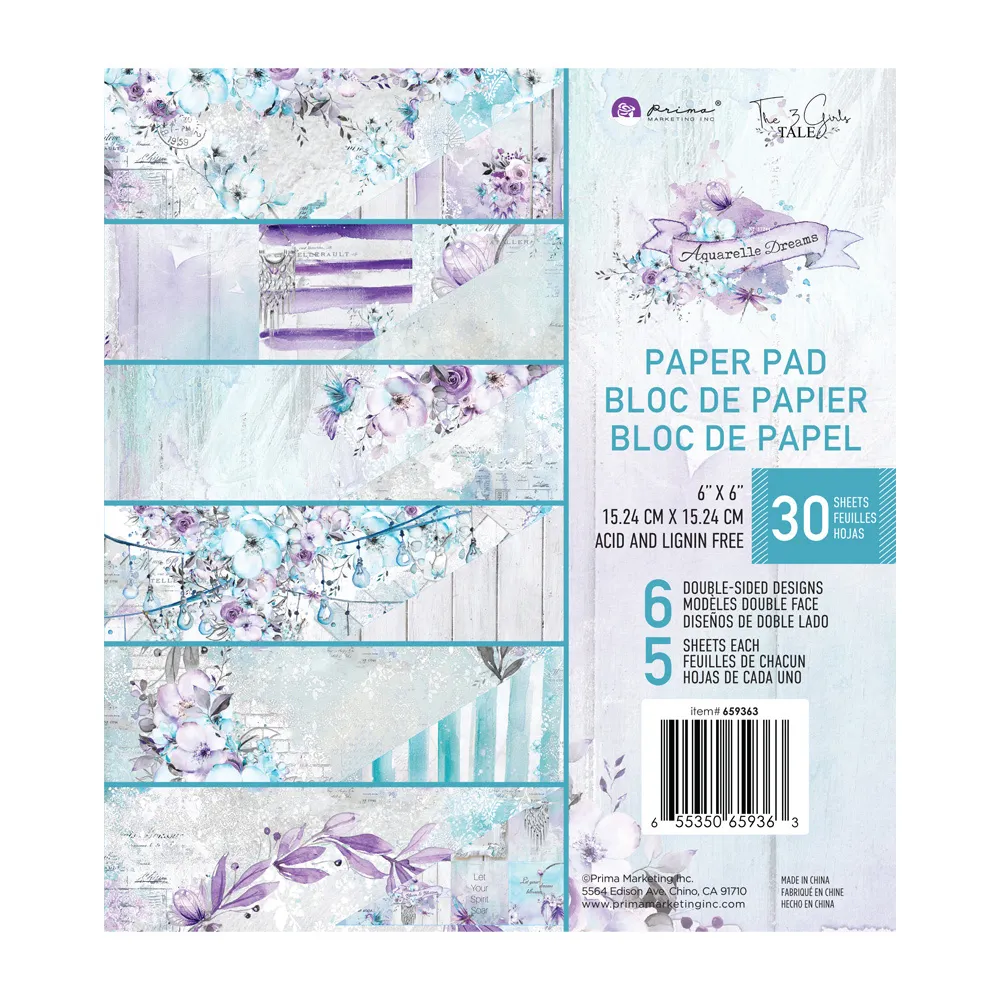 Aquarelle Dreams 6x6 Papers