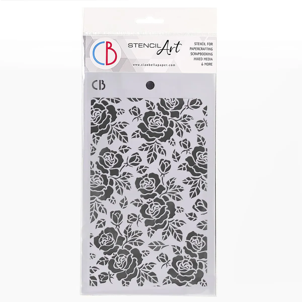 Rosebush Texture Stencil 5