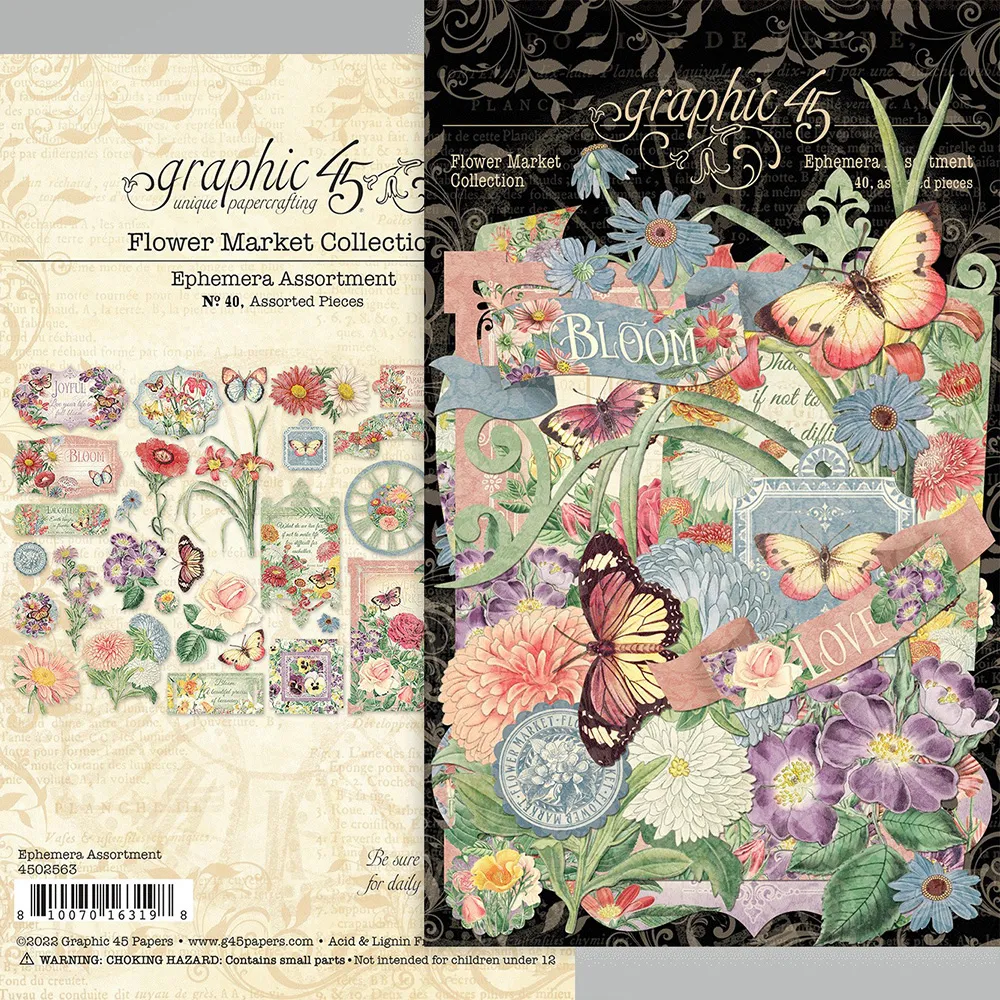 Flower Market Ephemera, 40 pieces