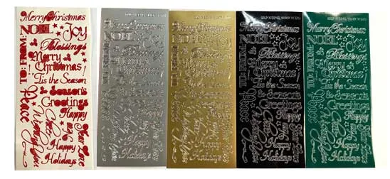 Happy Holidays Dazzlesâ¢ Stickers, 5 pieces