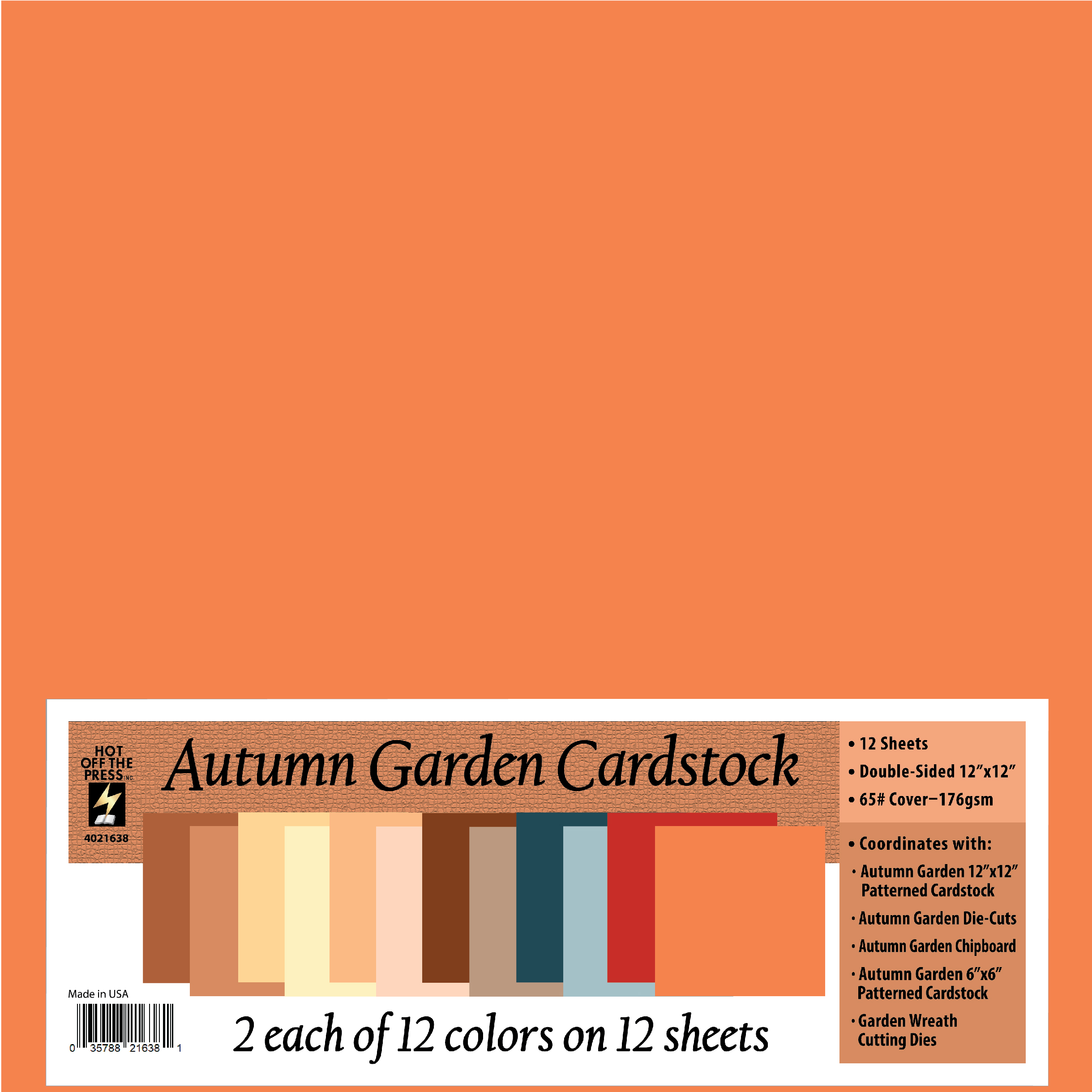 Autumn Garden 12x12 Solid Cardstock