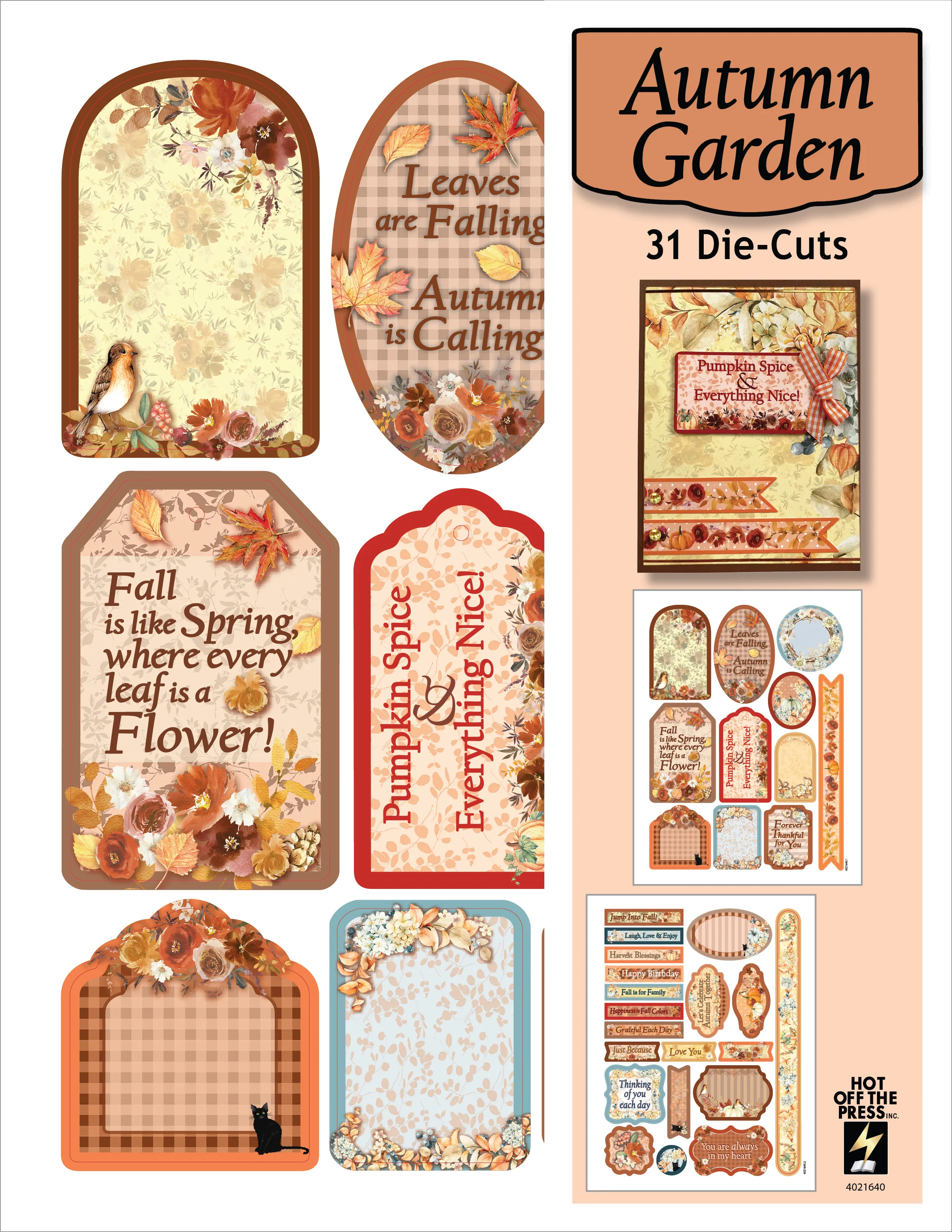 Autumn Garden Die-Cuts