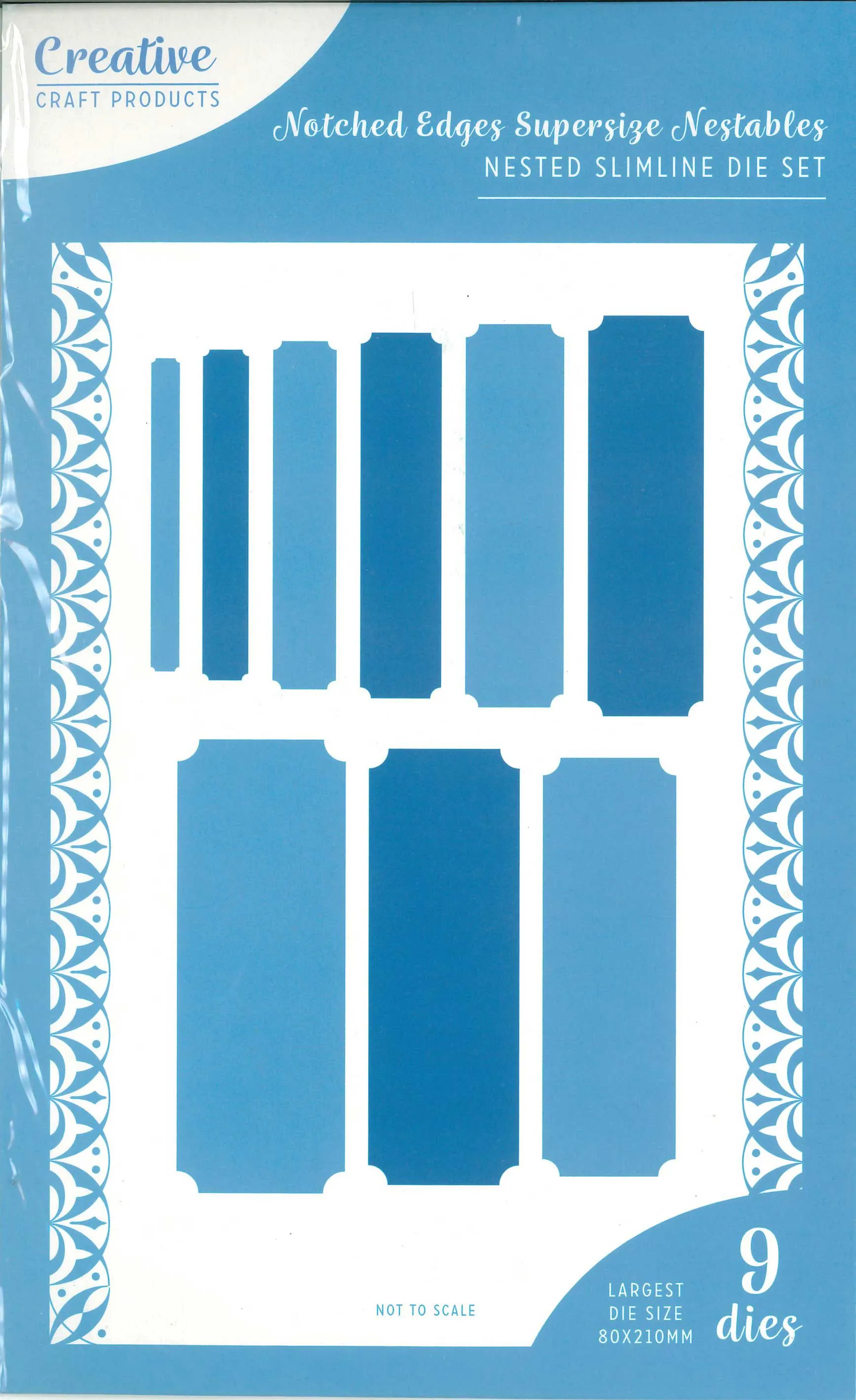 Slimline Notched Edges Supersize Nestables Dies