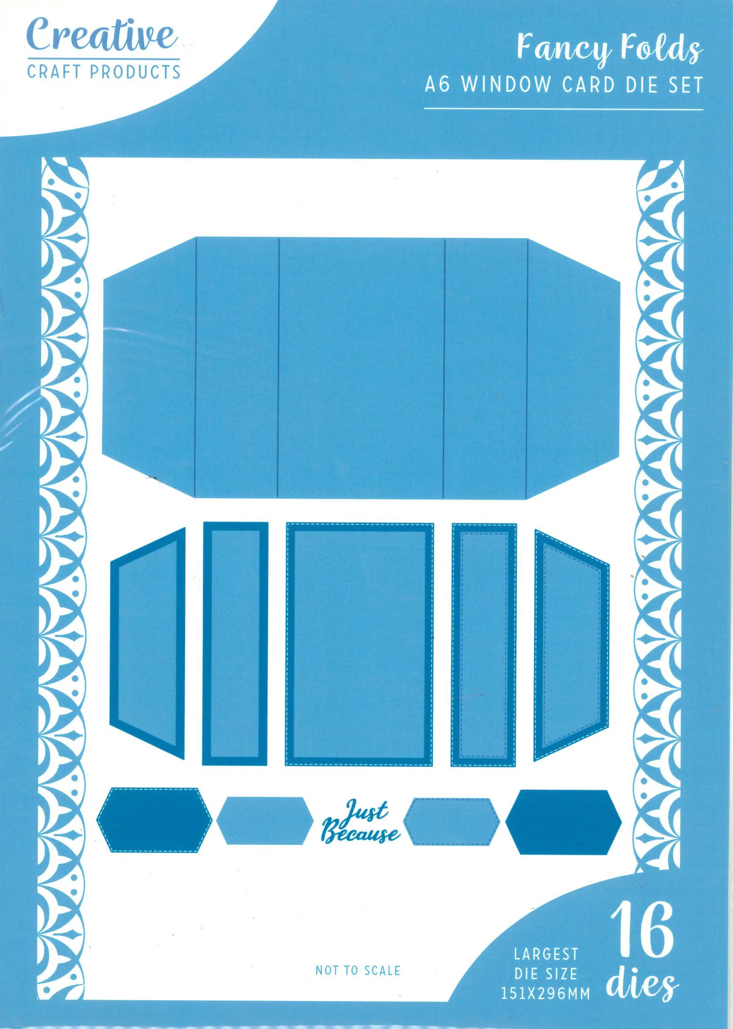 Window Card A6 Die Set, Fancy Folds