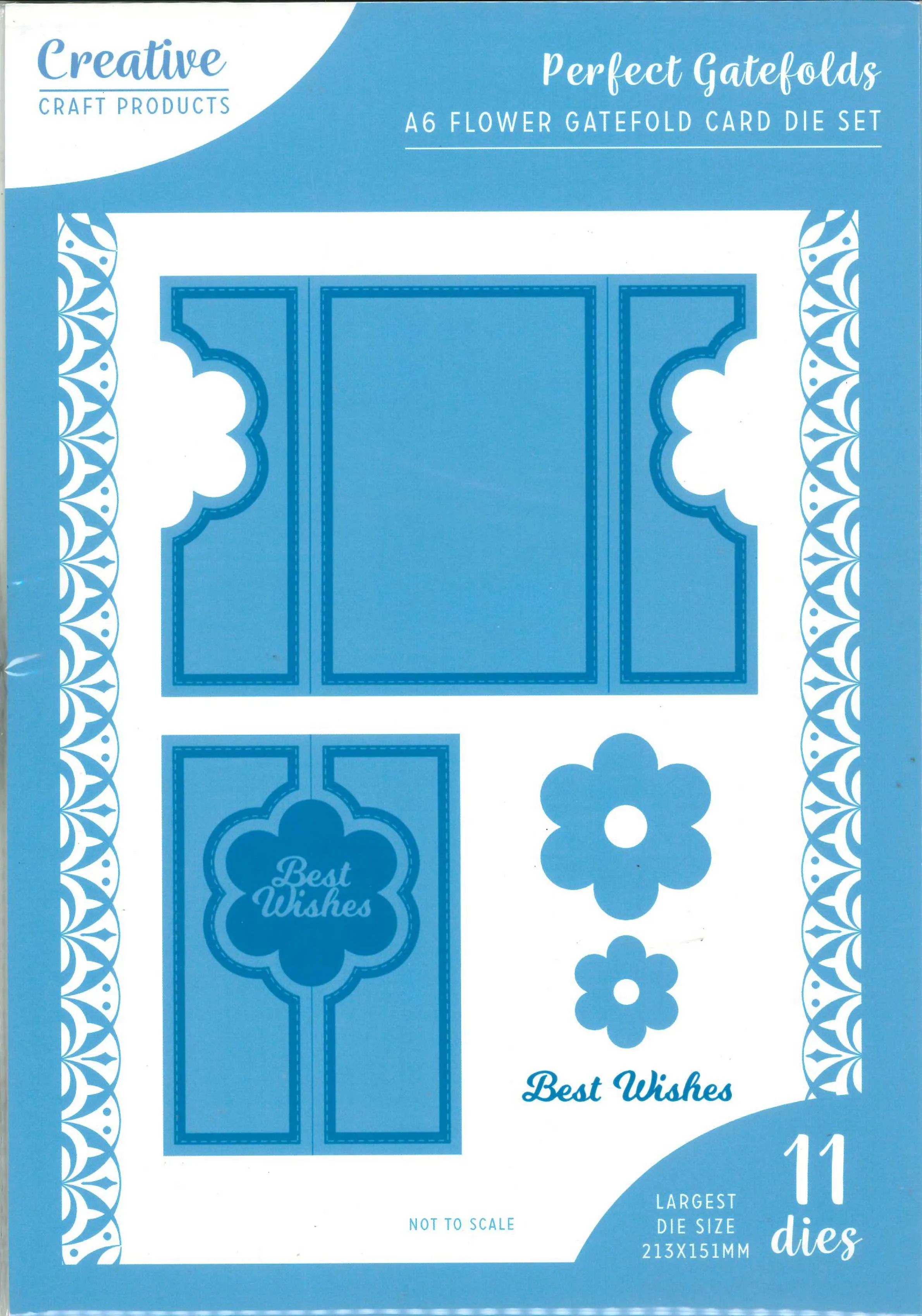 Flower Gatefold A6 Die Set, Perfect Gatefolds