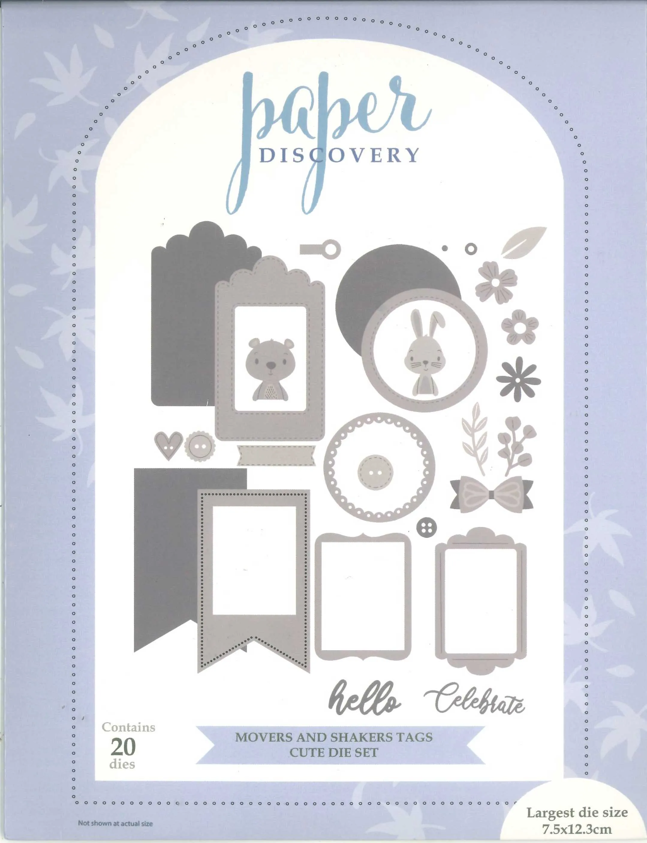 Cute Movers and Shakers Tags Die Set