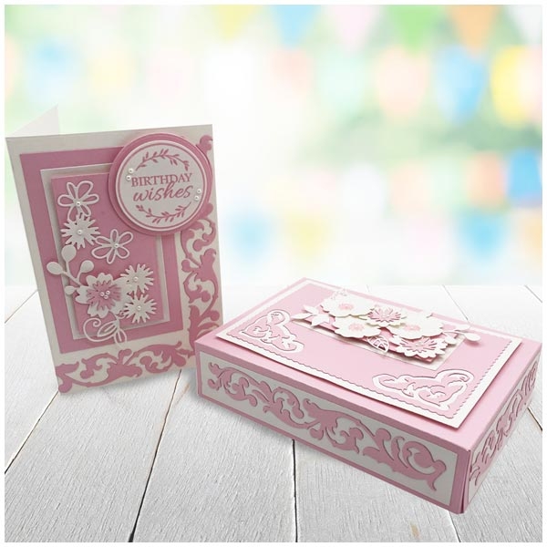 Voila Nesting Gift Boxes with Embossed Metallic Accents