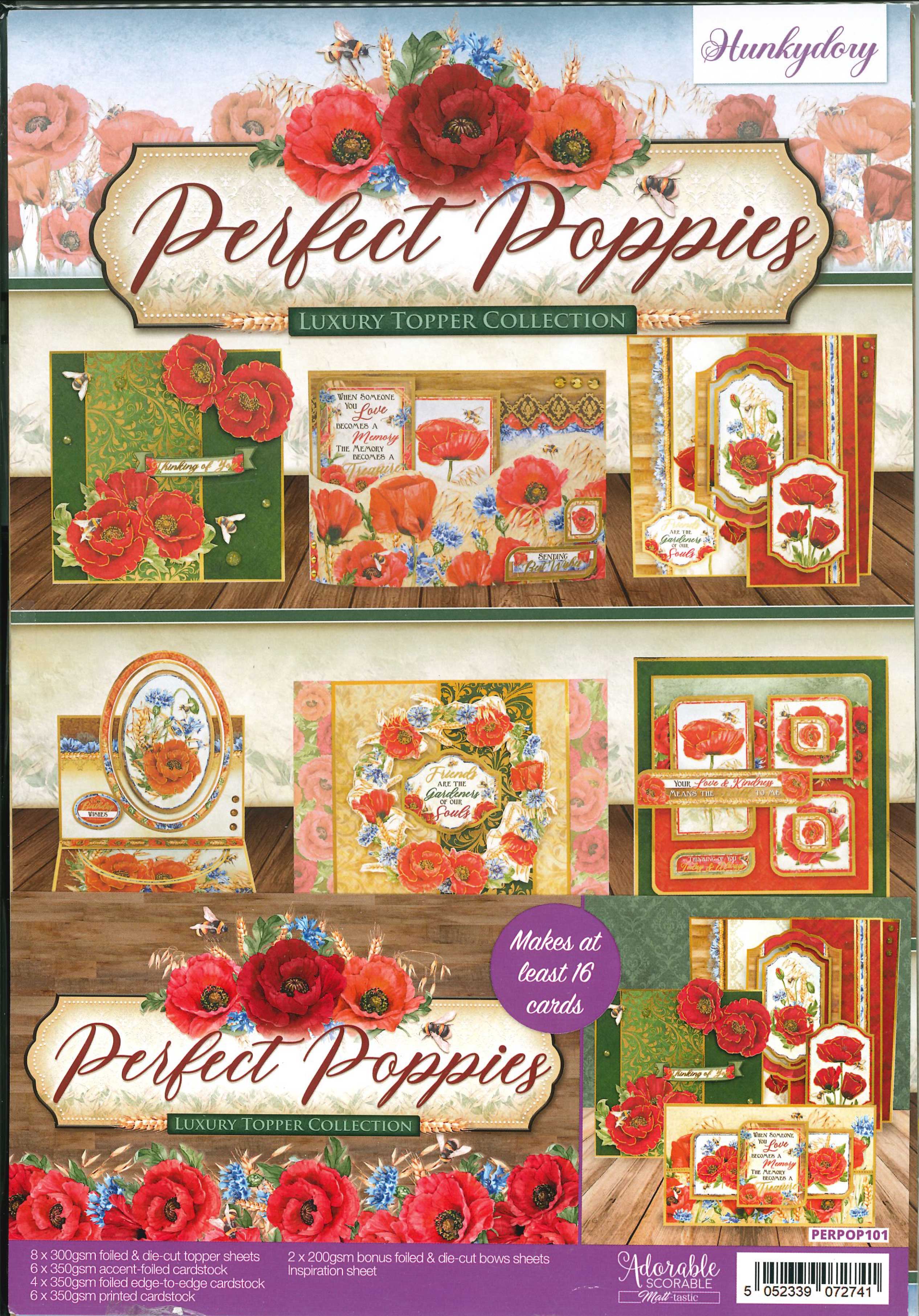Perfect Poppies Luxury Topper Collection with 2 x Free Bonus Topper Sheets