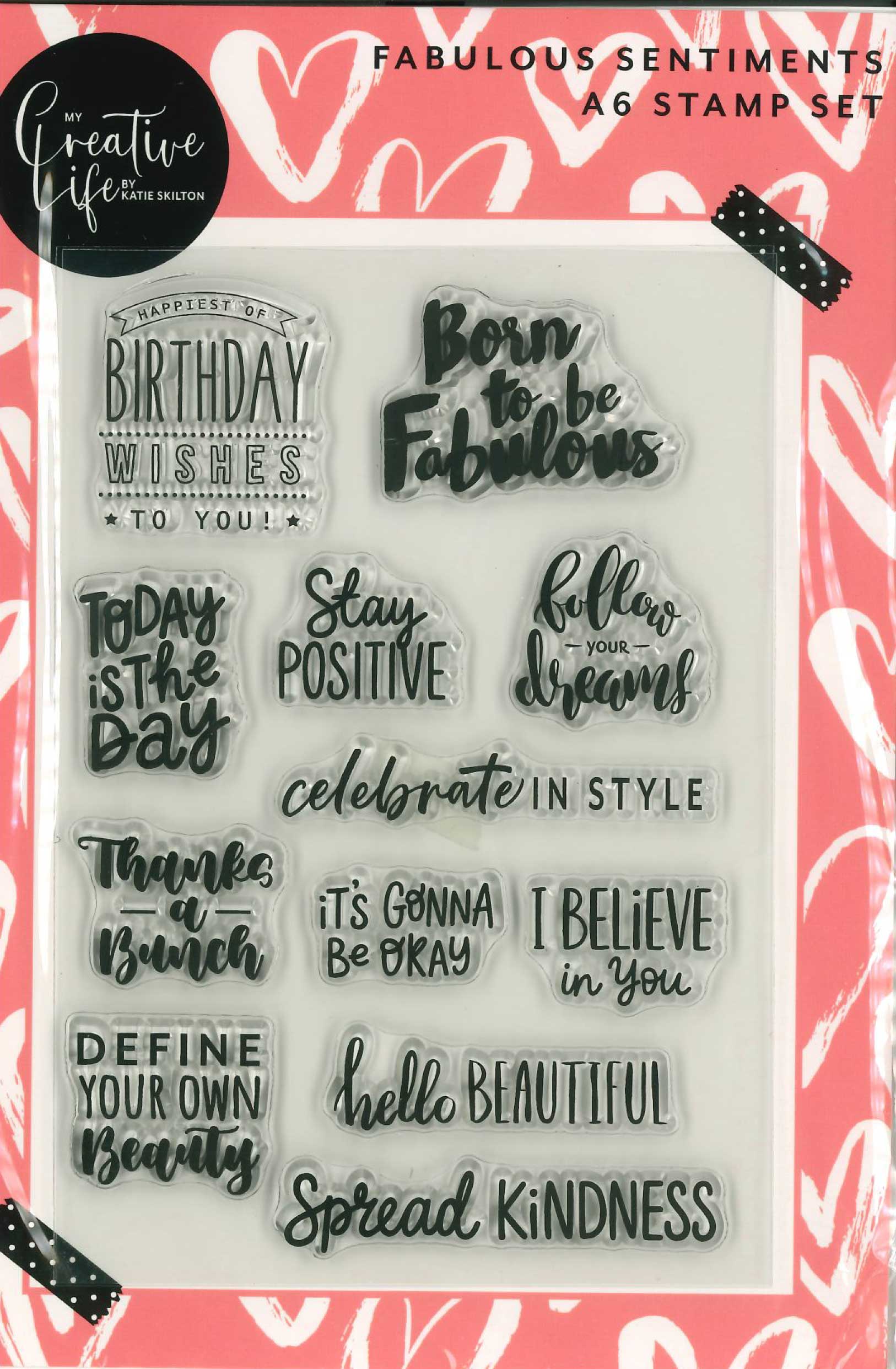 Fabulous Sentiments A6 Stamp Set | Gorgeous Girls