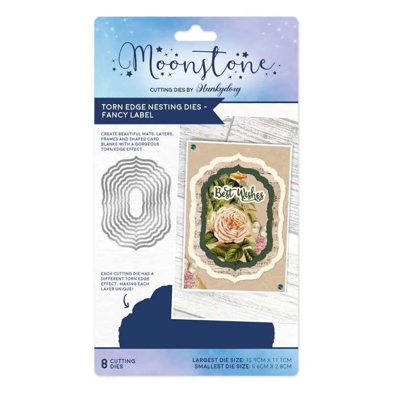 Fancy Label Torn Edge Nesting Dies