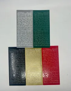 Christmas Tiny Words & Phrases Dazzles™ Stickers