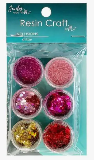 Glitter Inclusions, Pink & Red