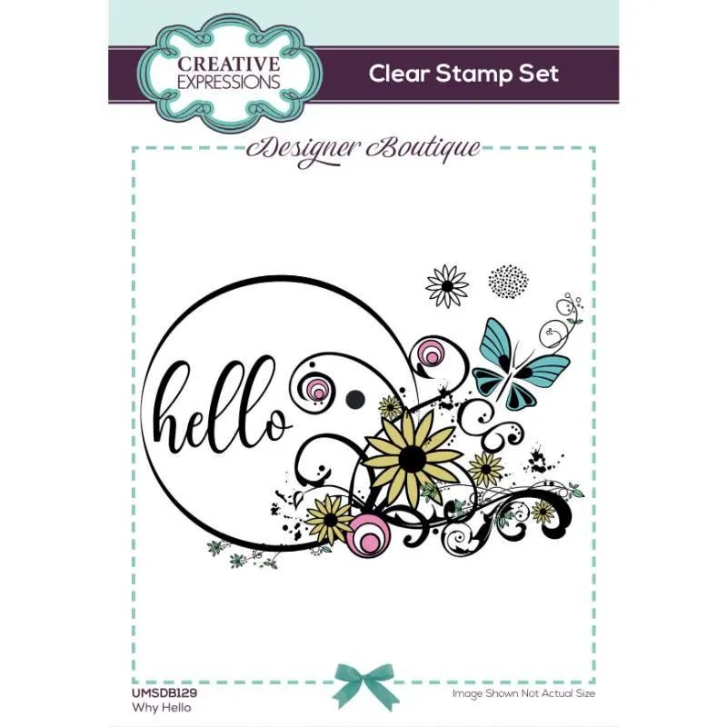 Why Hello Clear Stamp Set
