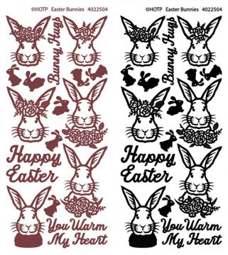 Easter Bunnies Dazzles Stickers, 2 pack