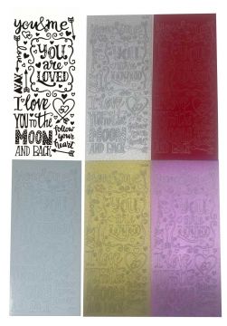 You Are Loved Dazzles™ Stickers, 6 sheets