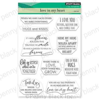 Love in My Heart Clear Stamps