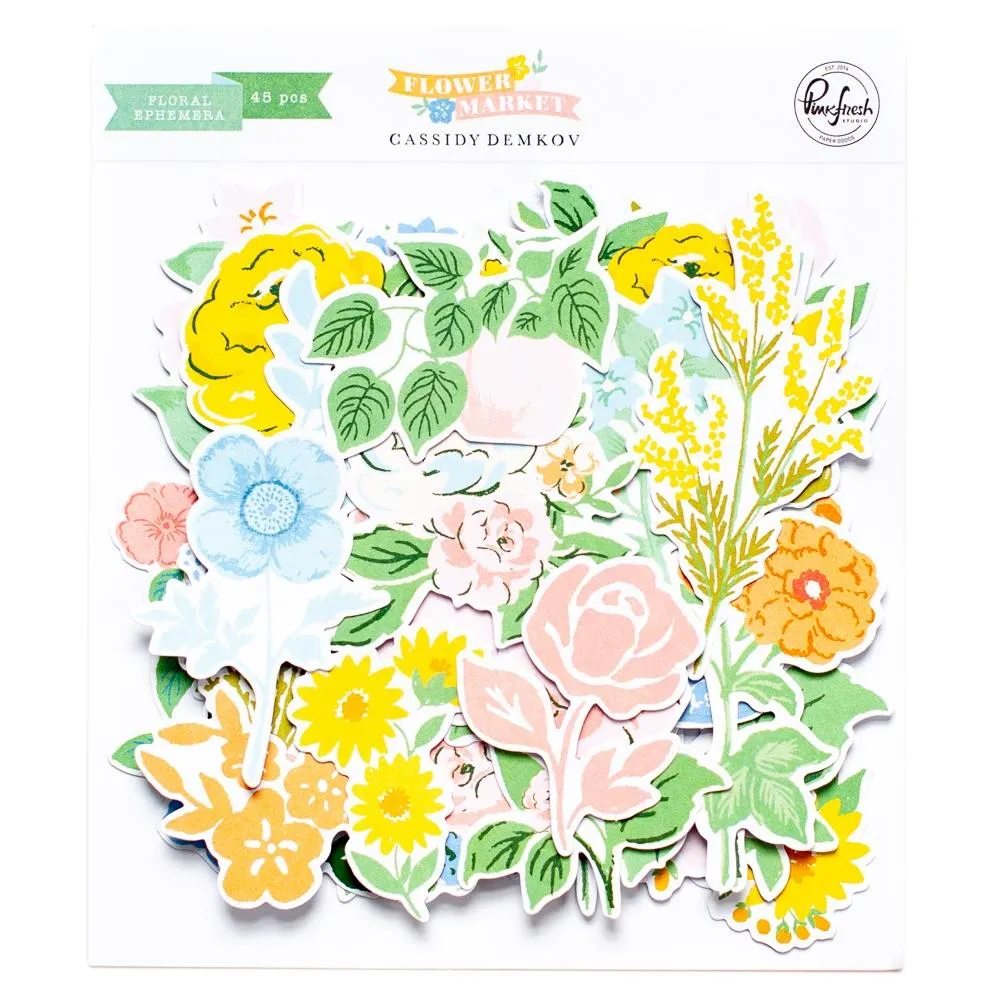 Flower Market Floral Die-Cuts, 45 pieces
