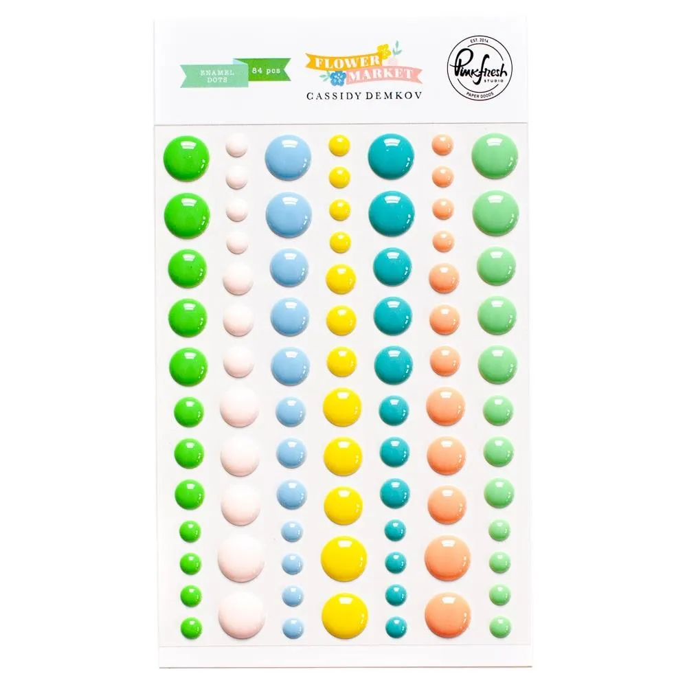 Flower Market Enamel Dots