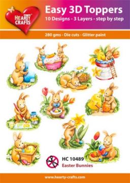 Easter Bunnies 3D Toppers