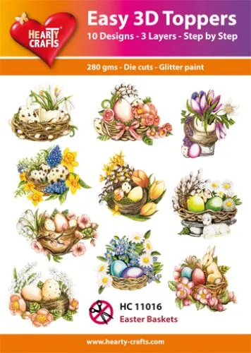 Easter Baskets 3D Toppers