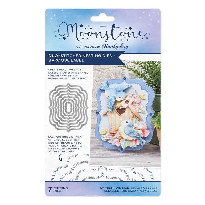 Baroque Label Duo-Stitched Nesting Dies