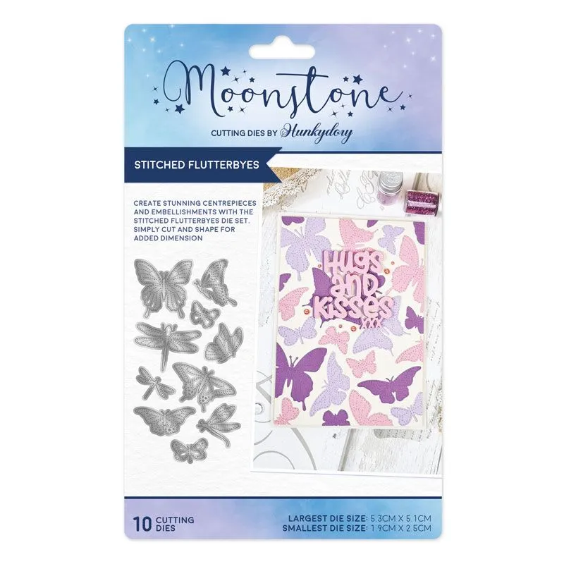 Stitched Flutterbyes Moonstone Dies