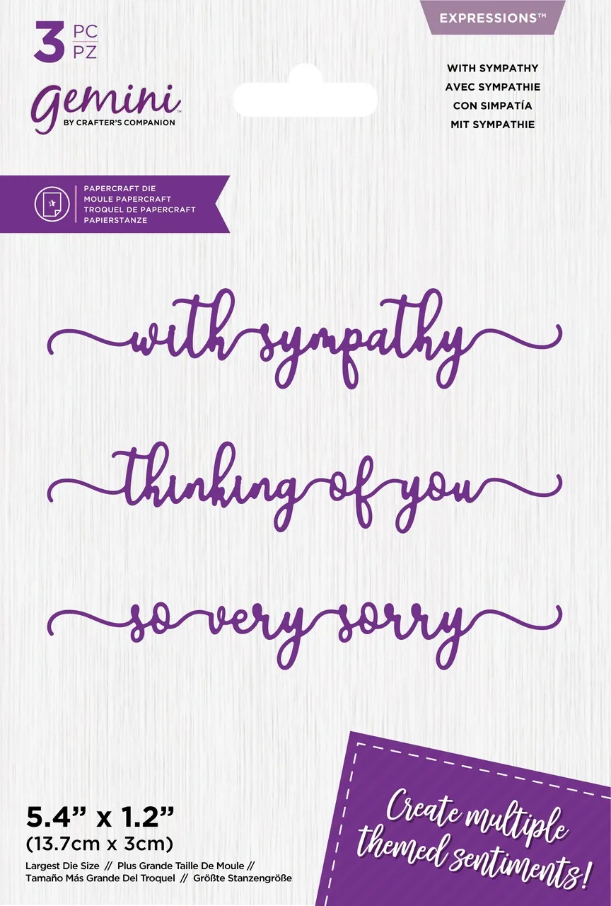 With Sympathy Metal Die