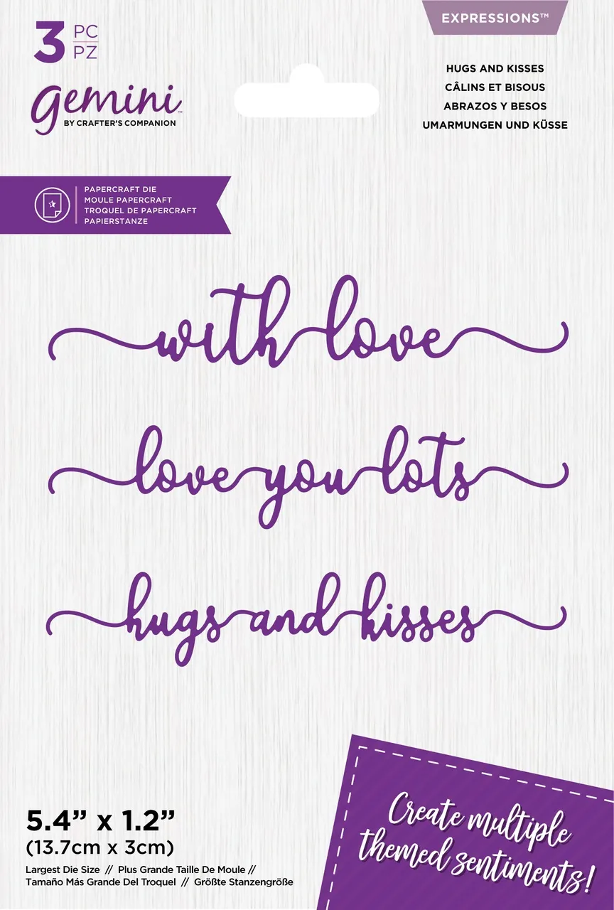Hugs and Kisses Metal Die