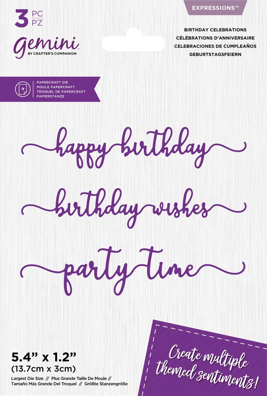 Birthday Celebrations Metal Die