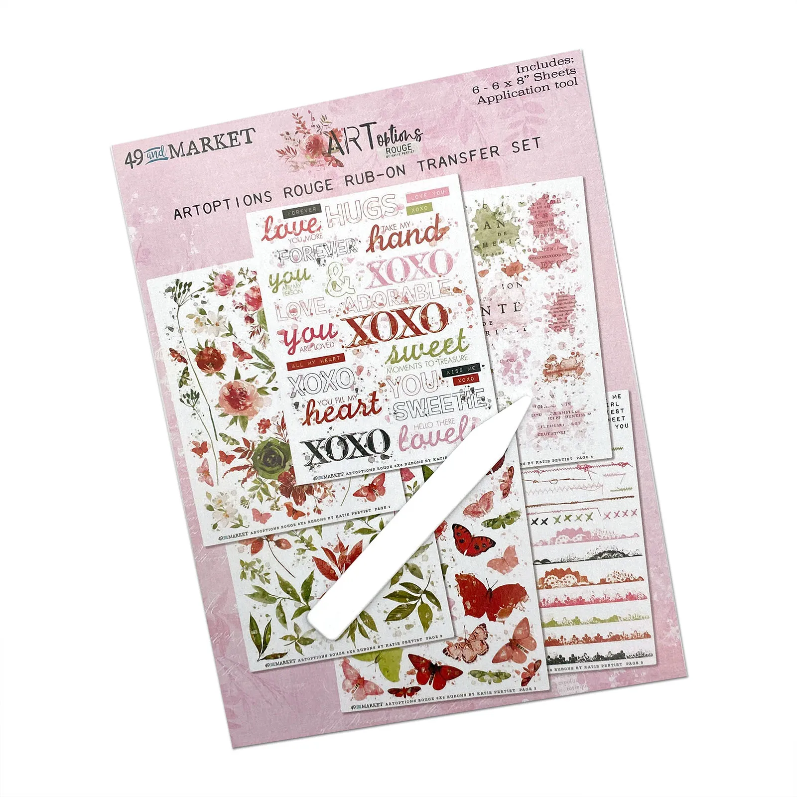 Rouge 6x8 Rub-on Transfer Set by ARToptions