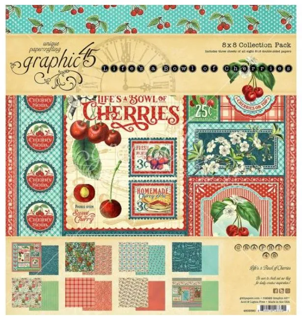 Life's a Bowl of Cherries 8x8 Paper Pack