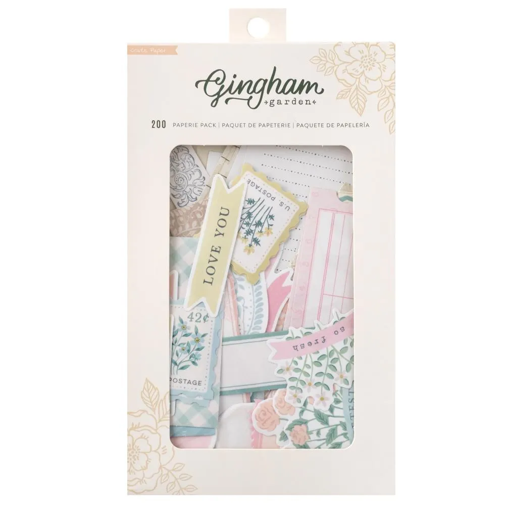 Gingham Garden Paperie Pack, 200 pieces