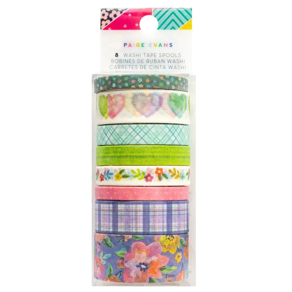 Paige Evans Blooming Wild Washi Tape, 8 rolls